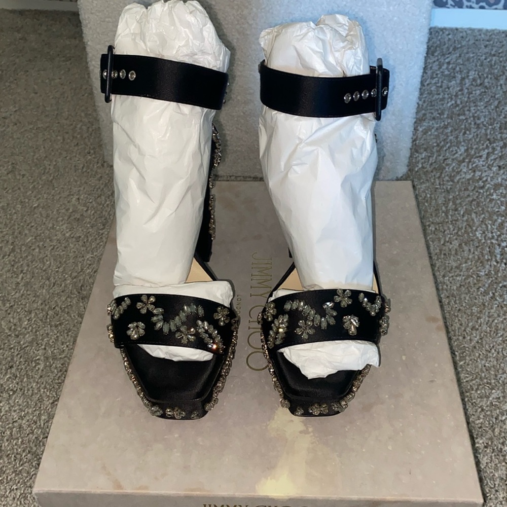 Black Jimmy Choo Heels (crystals)